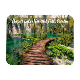 Magnet Flexible Parc national des Lacs Plitvice Croatie stylisé