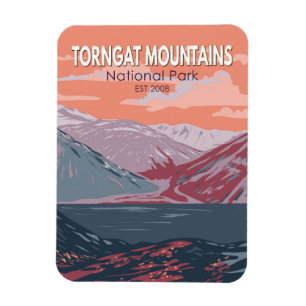 Magnet Flexible Parc national des Monts Torngat Canada Vintage