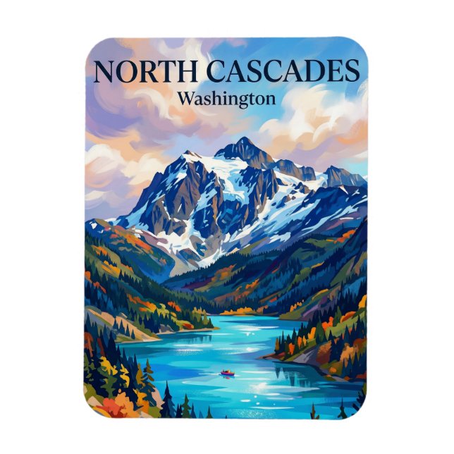 Magnet Flexible Parc national des North Cascades Washington (Vertical)