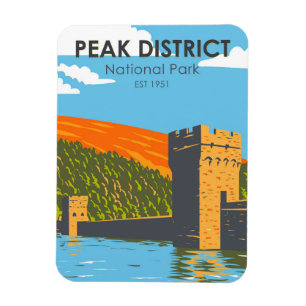 Magnet Flexible Parc national du district de Peak Angleterre Vinta
