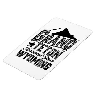 Magnet Flexible Parc national du Grand Teton, Wyoming Poster vinta