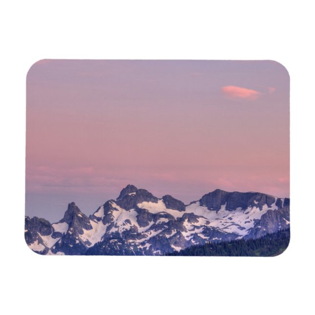 Magnet Flexible Parc national du mont Rainier, glaciers de Sarvent (Horizontal)