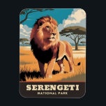 Magnet Flexible Parc national du Serengeti Vintage voyage Tanzanie<br><div class="desc">Découvrez la beauté sauvage de l'Afrique avec cet aimant rétro inspiré du voyage. Niché dans une ambiance nostalgique et un charme vintage, ce design saisit le coeur des vastes plaines du Serengeti et de sa majestueuse faune dans un style minimaliste rétro qui allie esthétique du milieu du siècle à une...</div>