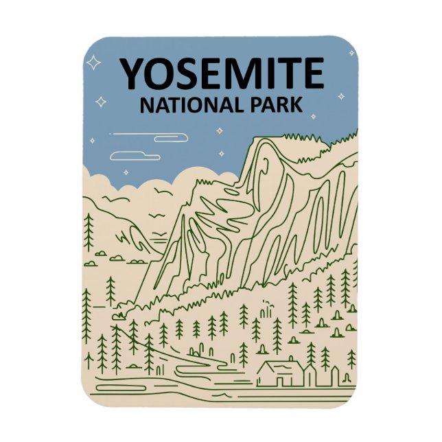 Magnet Flexible Parc national du Yosemite Californie (Vertical)