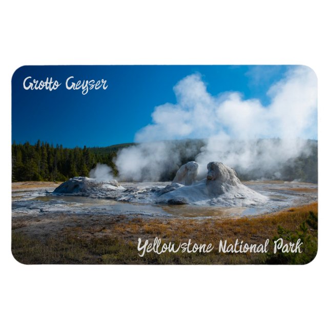 Magnet Flexible Parc national Grotto Geyser Yellowstone (Horizontal)