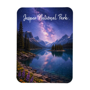 Magnet Flexible Parc national Jasper Canada la nuit