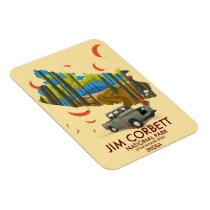 Magnet Flexible Parc national Jim Corbett, État d'Uttarakhand