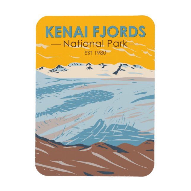 Magnet Flexible Parc national Kenai Fjords Harding Icefield (Vertical)