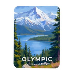 Magnet Flexible Parc national Olympique   Peinture de voyage dans 