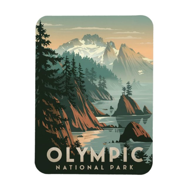 Magnet Flexible Parc national olympique Vintage (Vertical)