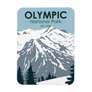 Magnet Flexible Parc national olympique Washington Vintage
