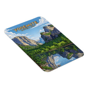 Magnet Flexible Parc national vintage Yosemite
