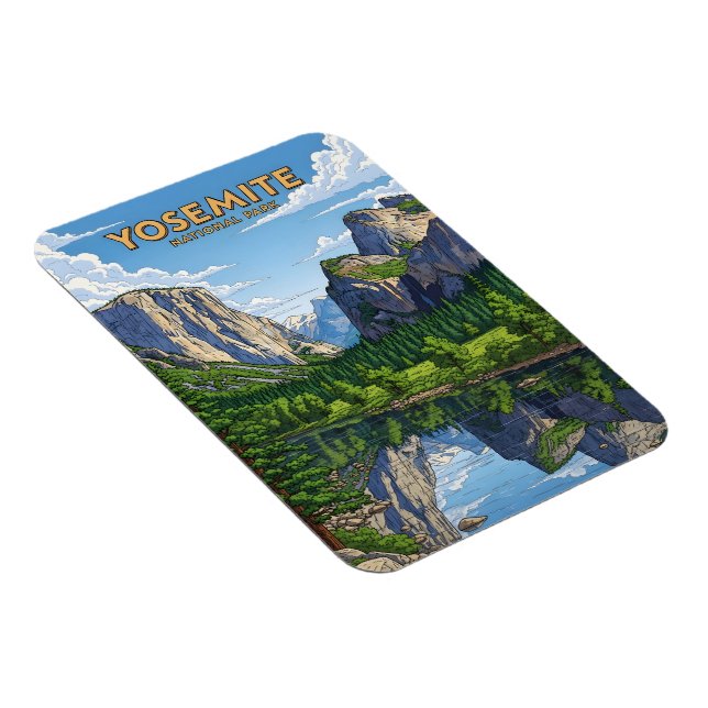 Magnet Flexible Parc national vintage Yosemite (Côté Droit)