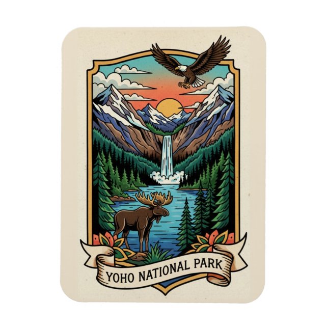 Magnet Flexible Parc national Yoho Canada (Vertical)