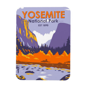 Magnet Flexible Parc National Yosemite El Capitan En Automne
