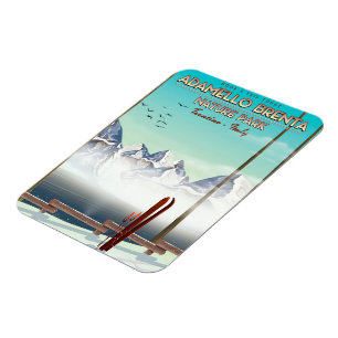 Magnet Flexible parc naturel d'Adamello Brenta Italie impression d