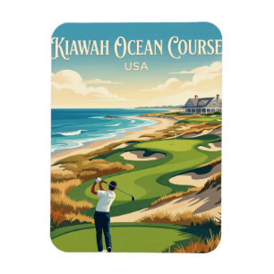 Magnet Flexible Parcours océanique de l'île de Kiawah États-Unis
