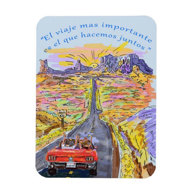 Magnet Flexible pareja de viaje (Vertical)