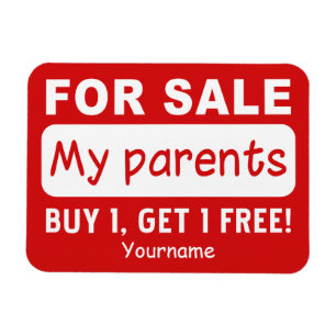 Magnet Flexible PARENTS POUR VENDRE un aimant personnalisé