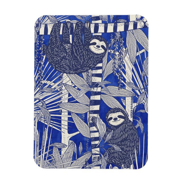 Magnet Flexible Paresseux de la jungle (Vertical)