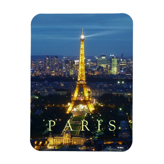 Magnet Flexible Paris la nuit - Aimant Tour Eiffel (Vertical)