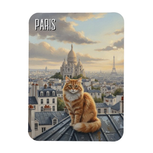 Magnet Flexible Paris Montmartre Postcard (Vertical)