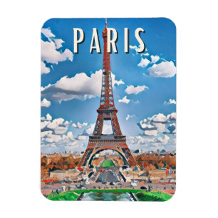 Magnet Flexible Paris Photo Vintage