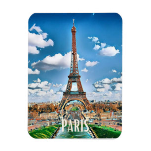 Magnet Flexible Paris Photo Vintage