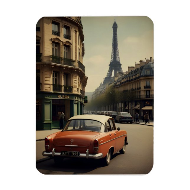 Magnet Flexible Paris poster vintage (Vertical)