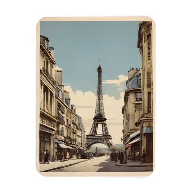 Magnet Flexible Paris poster vintage (Vertical)