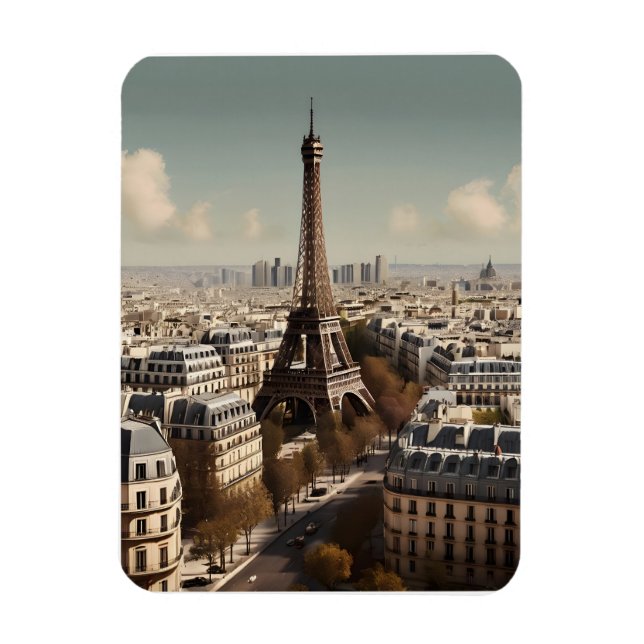 Magnet Flexible Paris poster vintage (Vertical)
