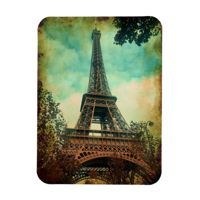 Magnet Flexible Paris, Une Tour Eiffel Vintage (Vertical)