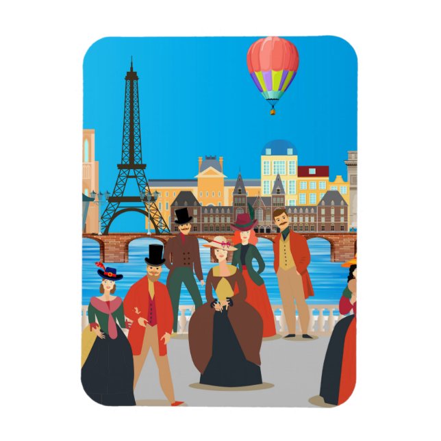 Magnet Flexible Paris victorien (Vertical)