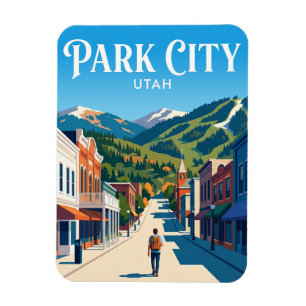Magnet Flexible Park City, rue principale des États-Unis