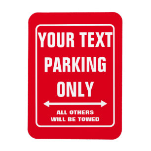 Magnet Flexible PARKING SUR MESURE SEULEMENT signer drôle aimant f