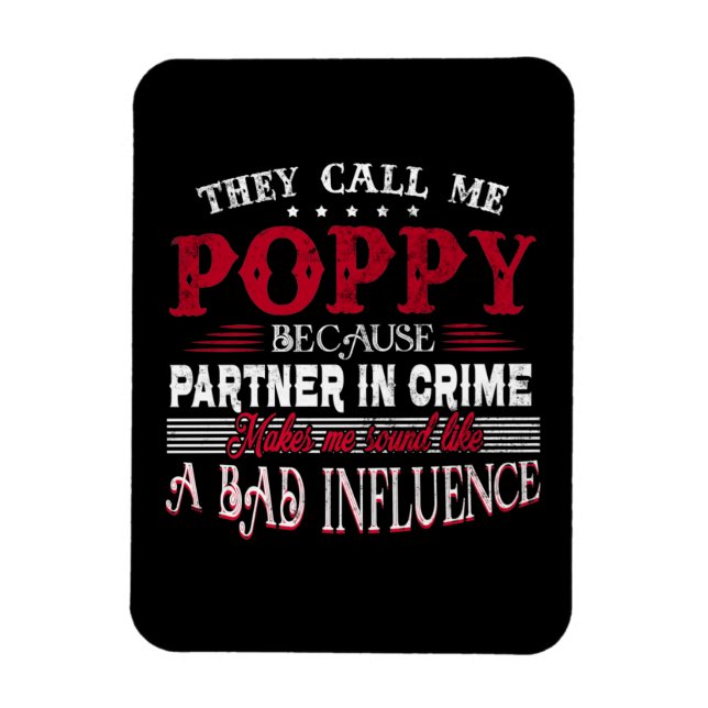 Magnet Flexible Partenaire de They Call Me Poppy Because (Vertical)