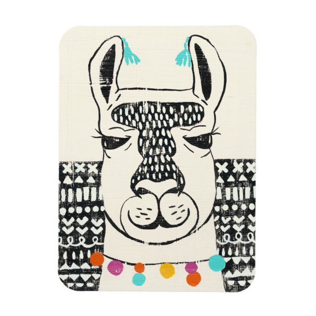 Magnet Flexible Parti Llama - Portrait (Vertical)