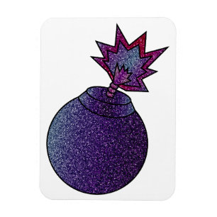 Magnet Flexible Parties scintillant Bombe Galaxie