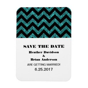 Magnet Flexible Parties scintillant Chevron Enregistrer l'aimant d
