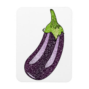 Magnet Flexible Parties scintillant Eggplant