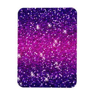 Magnet Flexible Parties scintillant Étincelles Purple Pink Texture