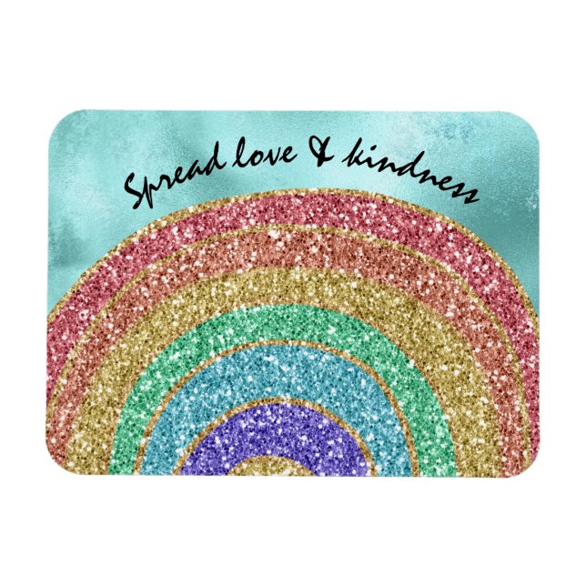 Magnet Flexible Parties scintillant Sparkle Gold Rainbow (Horizontal)