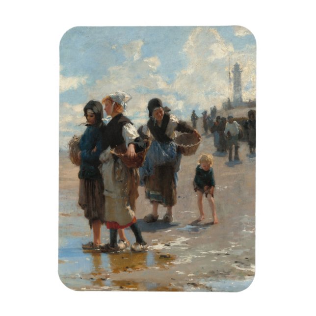 Magnet Flexible Partir à la pêche de John Singer Sargent (Vertical)