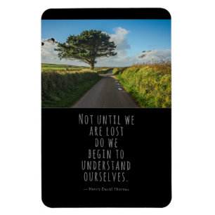 Magnet Flexible Pas avant que nous soyons perdus Thoreau en noir