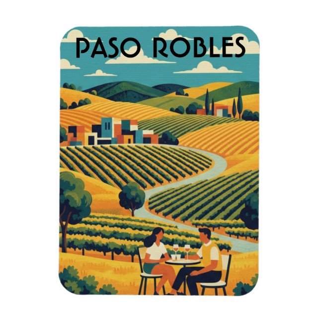 Magnet Flexible Paso Robles Côte centrale de Californie (Vertical)