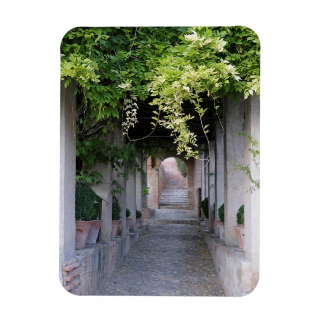 Magnet Flexible Passerelle couverte de feuillage, Espagne (Vertical)