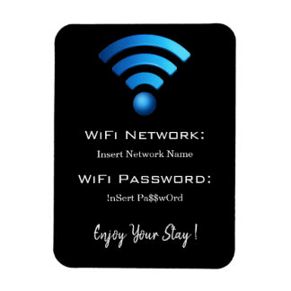 Magnet Flexible password wifi details black