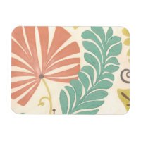 Pastel Floral Vines et Feuilles sur Arrière - plan