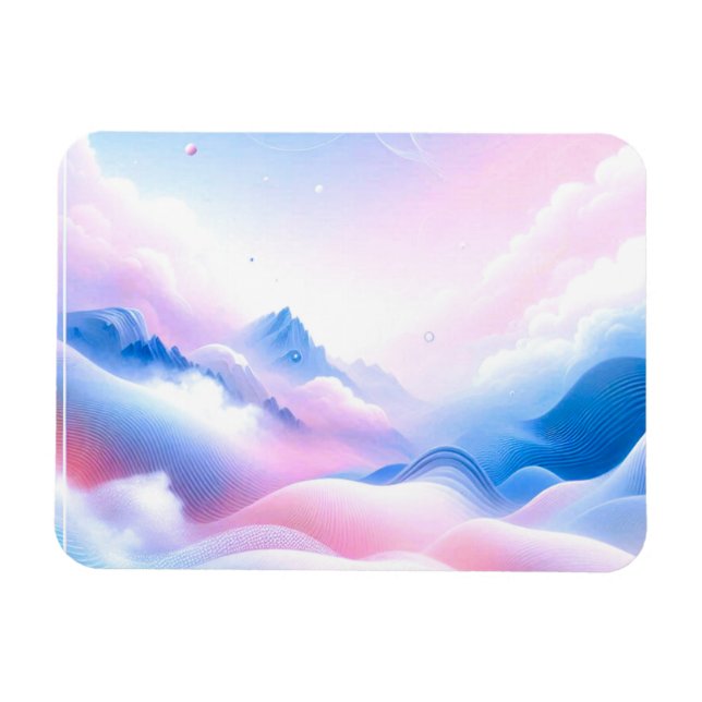 Magnet Flexible Pastel Horizons : Où les nuages rencontrent les rê (Horizontal)