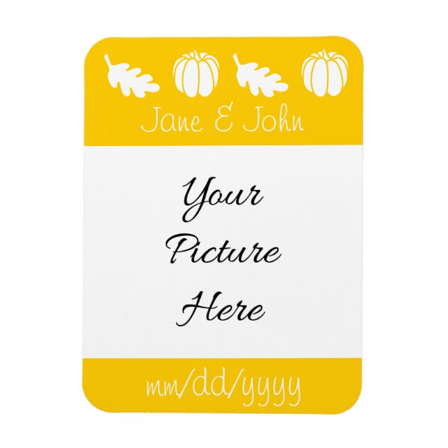 Magnet Flexible Patch citrouille dans l'aimant Jaune Enregistrer l (Vertical)